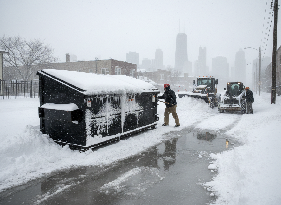 How Chicago Winters Affect Dumpster Access And Scheduling